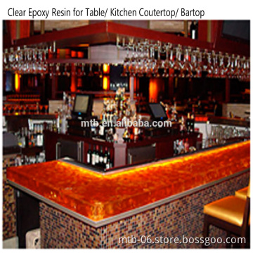 Top Glass Epoxy Resin for Wood Table and Furnitures
